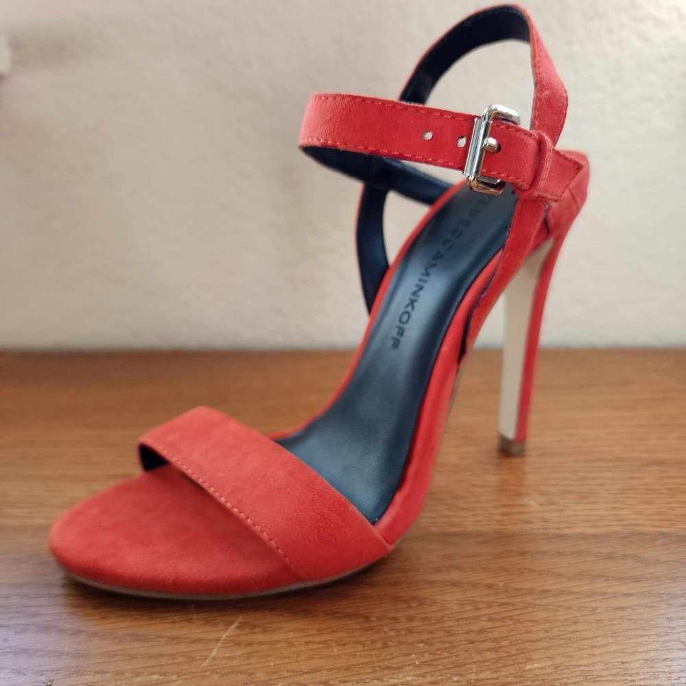 New Rebecca Minkoff Rosie Heels - Lobster Red - Size 5